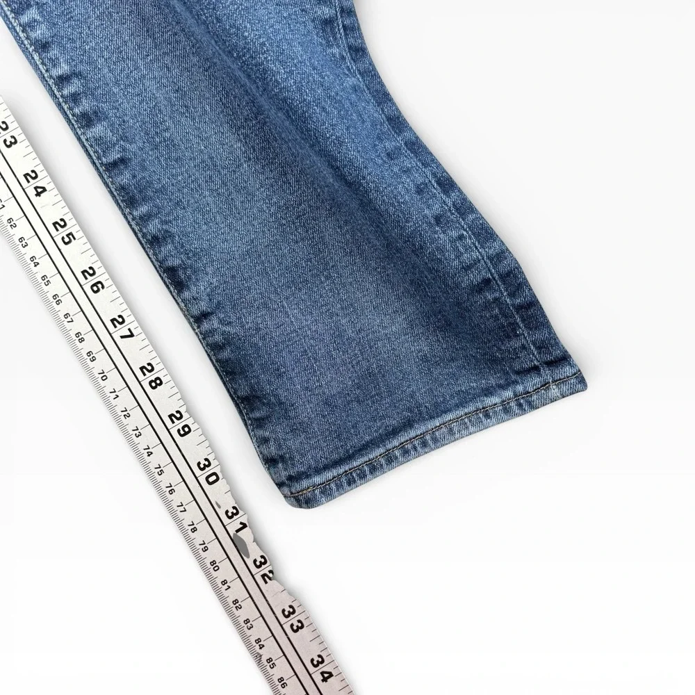 Lucky Brand Jeans 31x32 True 121 Heritage Slim Straight Blue Denim Distressed